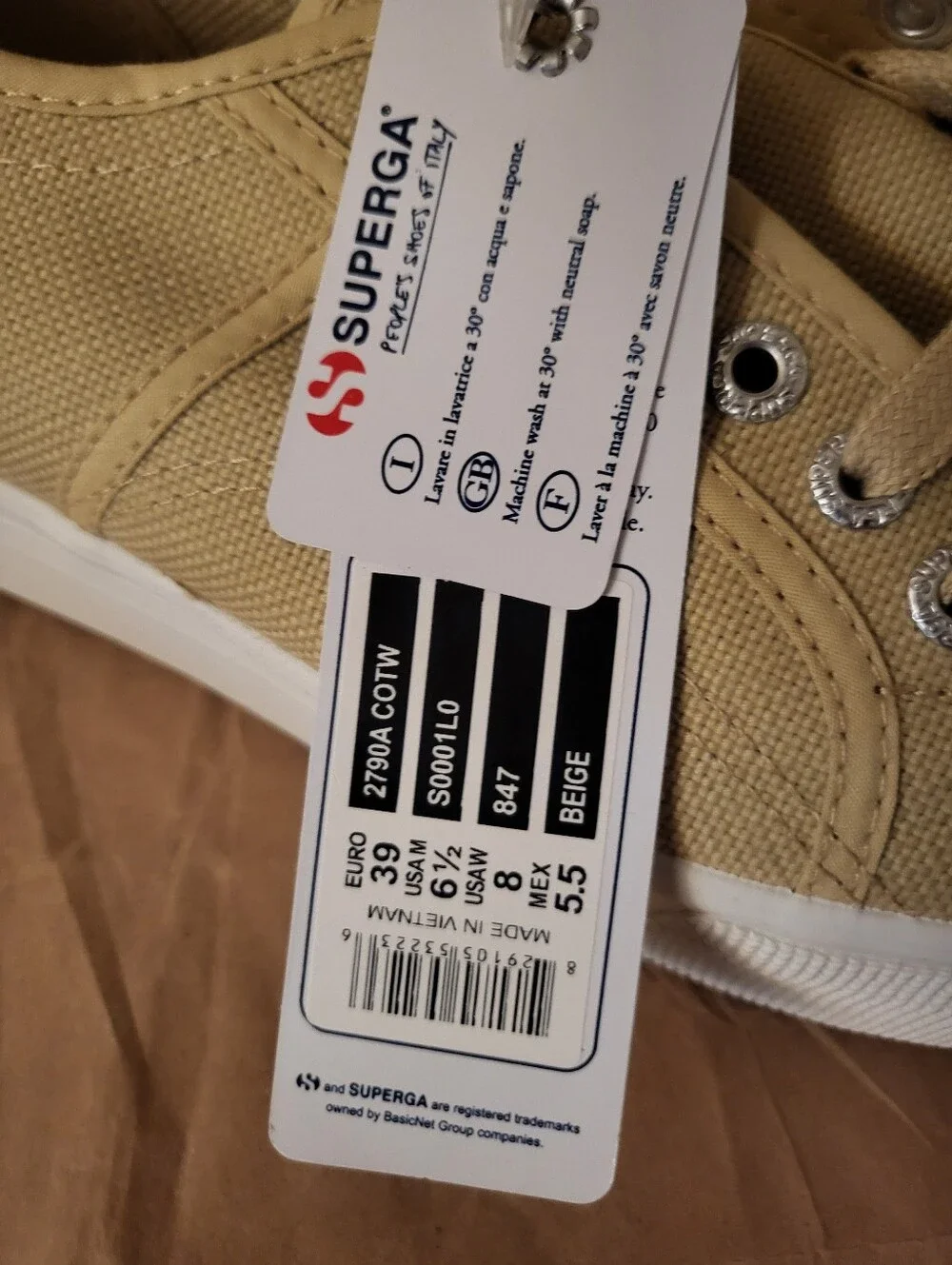 Superga Canvas Platform Sneakers with White Sole